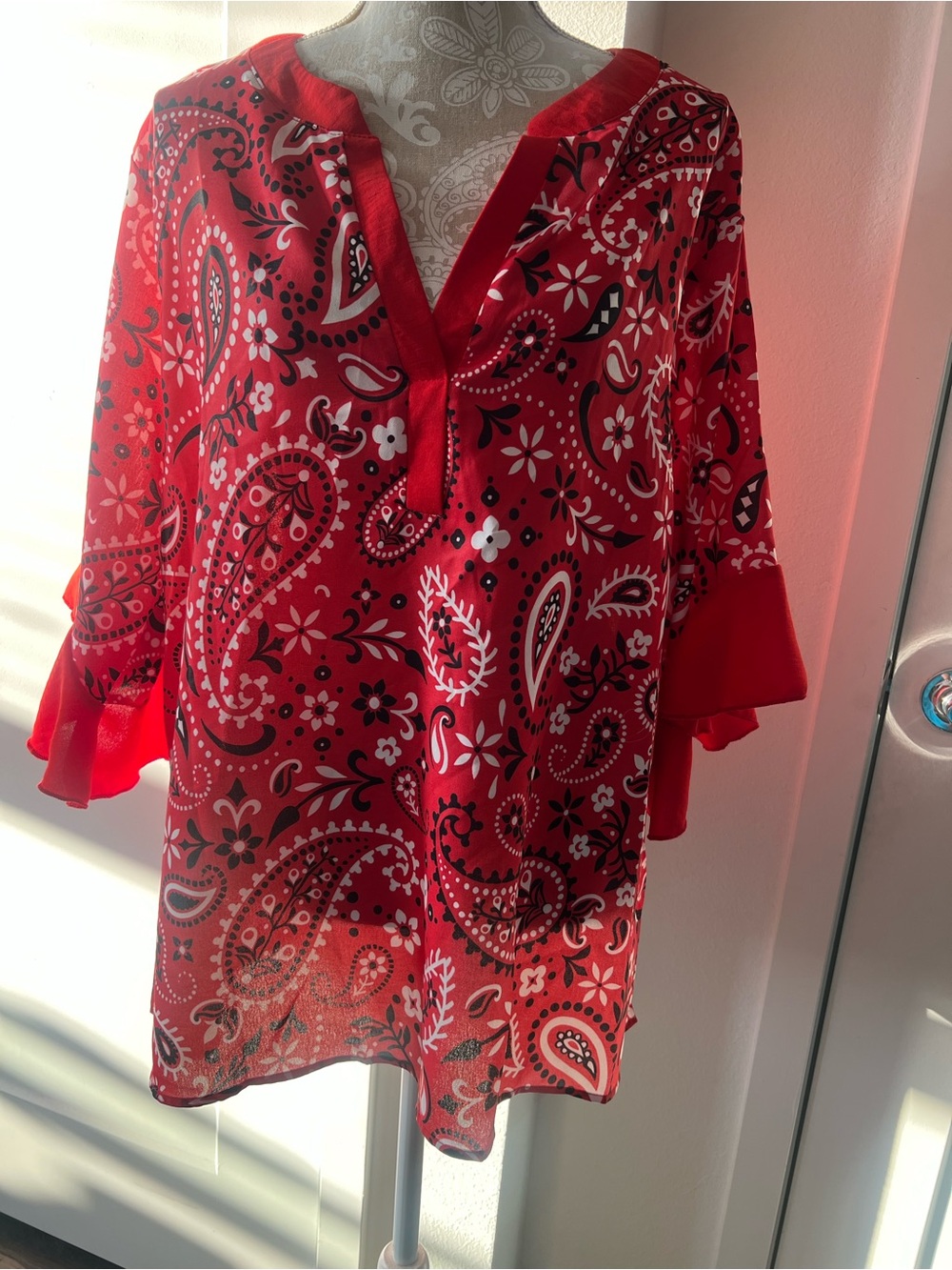 V-Neck 2X Tunic Top